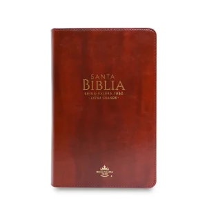 Santa Biblia Rvr60, Letra Supergigante, Café Con Negro, Con Cierre