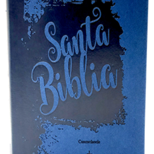 Biblia Letra Grande Pasta Azúl Versión Reina Valera 1960