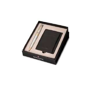 Set Sheaffer Boligrafo Cromo dorado, Porta Tarjetas