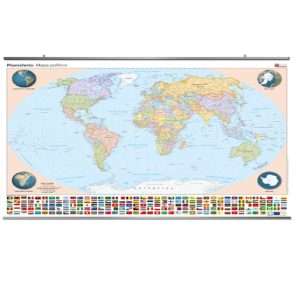 Mapa Mural Planisferio político